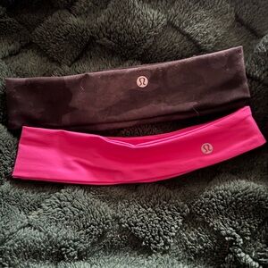 lululemon athletica Black and Pink Hairbands